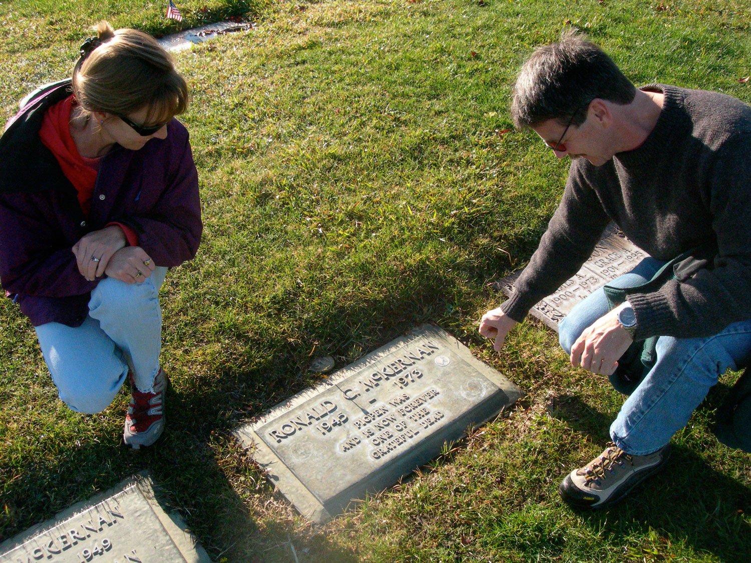 Pigpen McKernan gravestone in Alta Mesa Memorial Park